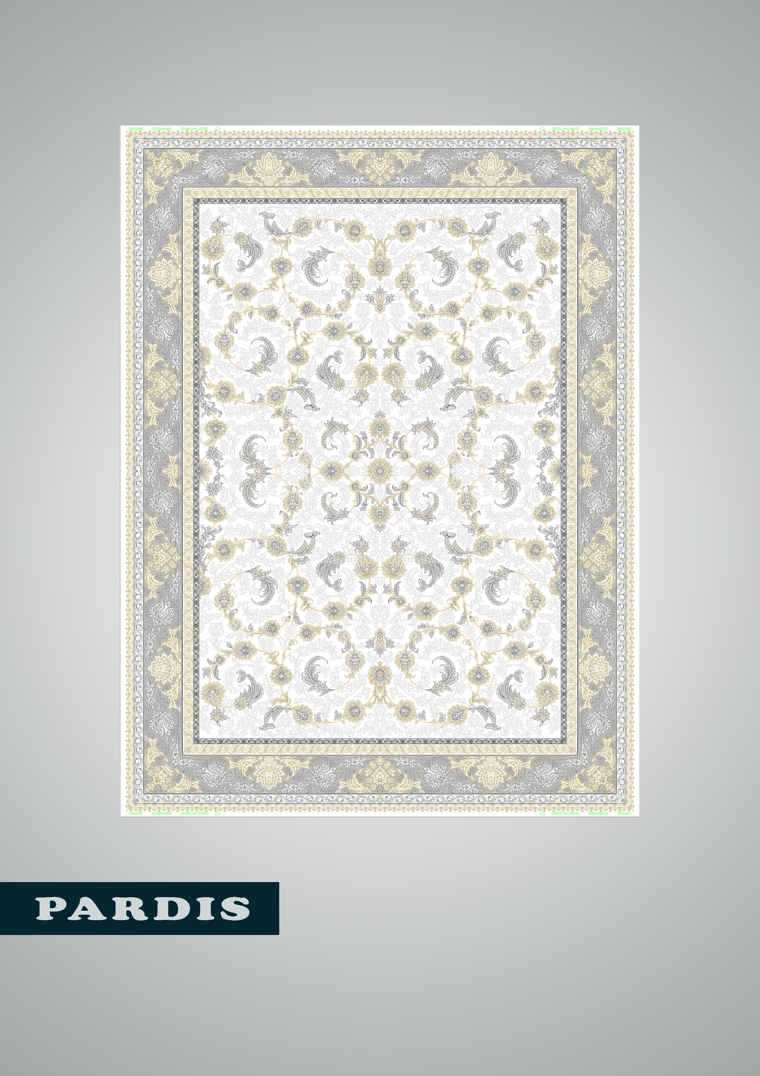 فرش 700 شانه طرح پردیس